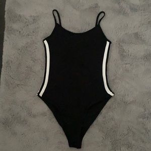 Contoured Black body suit